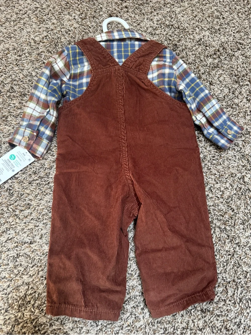 Carter's Rust Brown Corduroy Overalls